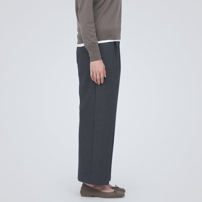 Women's Brushed Tuck Wide Pants