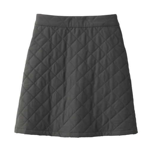 Women's Washable Quilting Mini Skirt Dark Gray MUJI