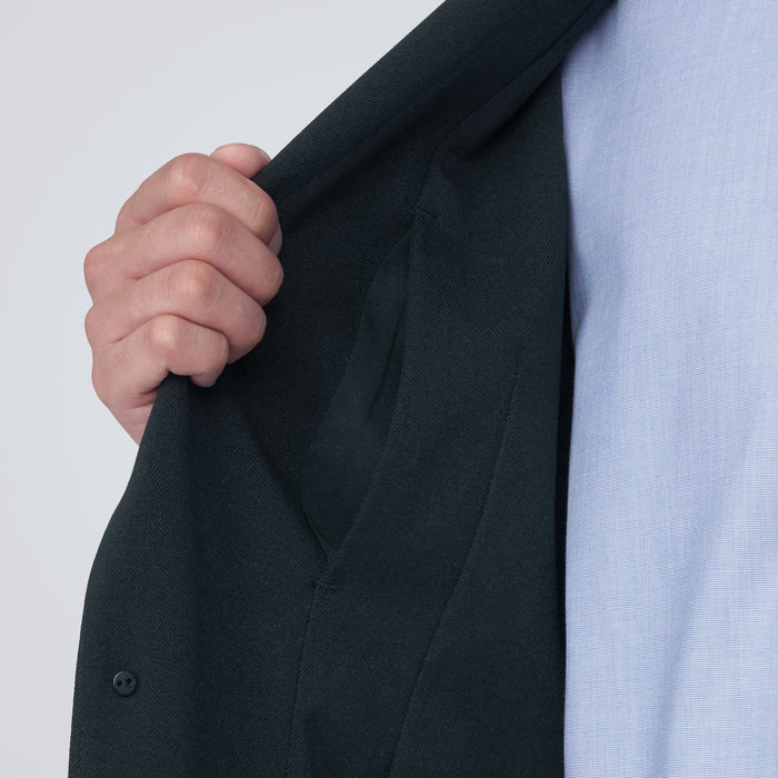 Men's Stretch Brushed Shirt Jacket Fall Business Outerwear MUJI USA