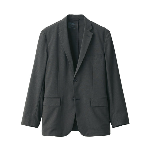 Men's Easy Care Stretch Jacket Dark Gray MUJI