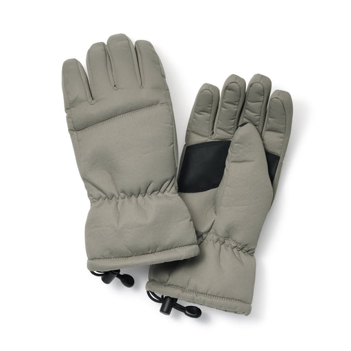 Water-Resistant Gloves Grayish Brown MUJI
