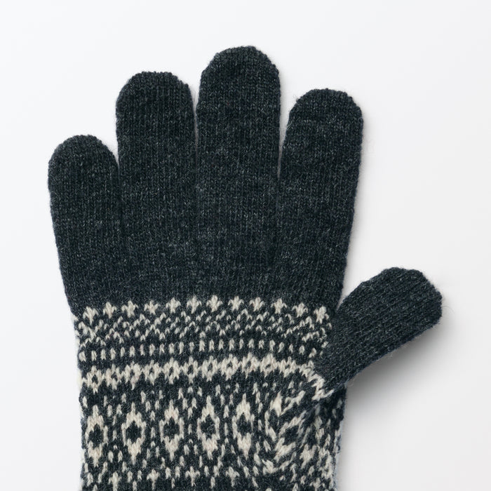Wool Blend Touchscreen Gloves MUJI | Winter Accessories | USA