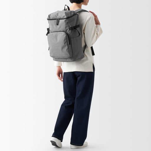 Less Tiring Toploader Backpack Medium Gray MUJI