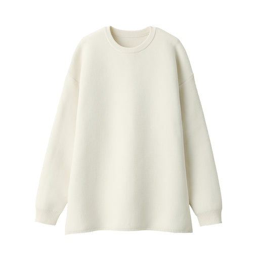 Labo Warm and Washable Crewneck Sweater Ivory MUJI
