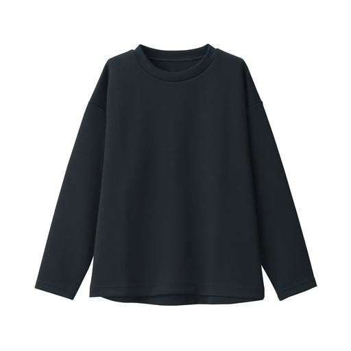 LABO Unisex Double Knitted Sweatshirt Pullover Black MUJI