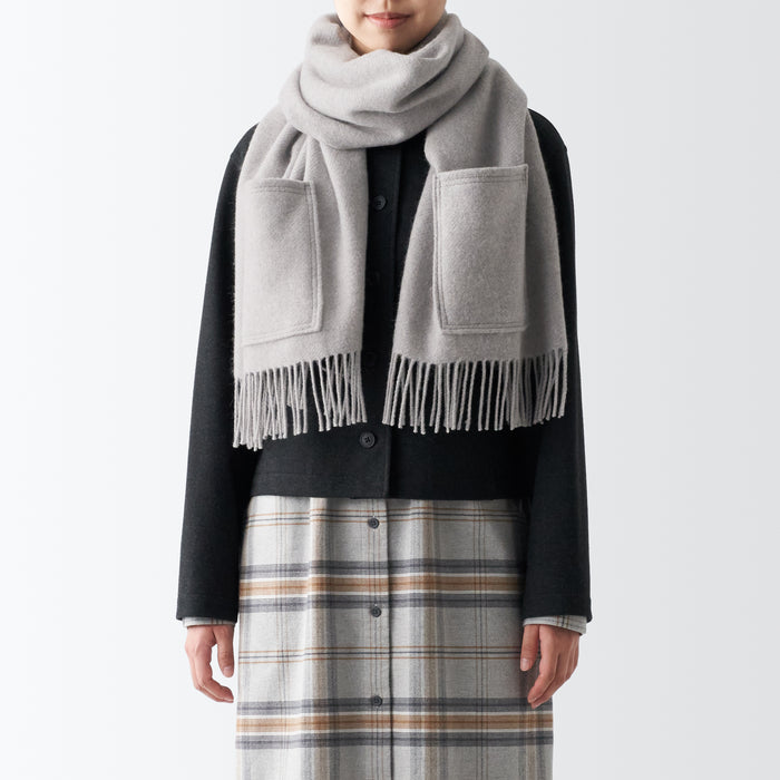 Wool With Pocket Stole, Winter Accessories