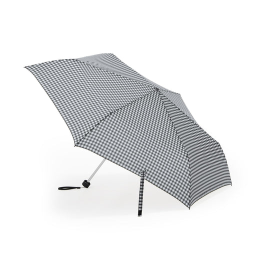 Compact Foldable Umbrella - Black Check MUJI