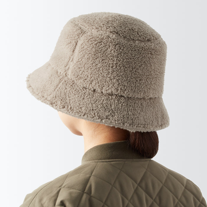 Recycle Polyester Boa Bucket Hat | Fall Accessories | MUJI USA