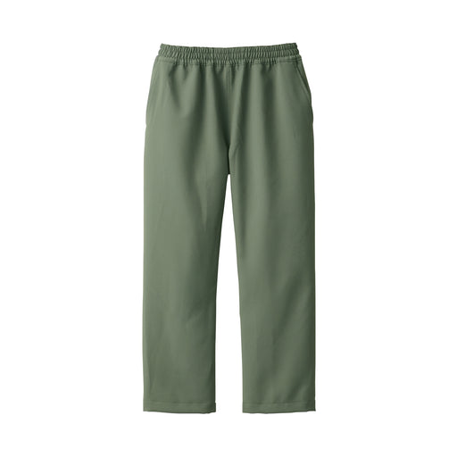 LABO Unisex Easy-Clean Wide Pants Khaki Green MUJI