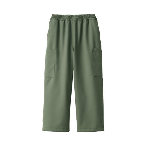 LABO Unisex Easy-Clean Cargo Pants Khaki Green MUJI