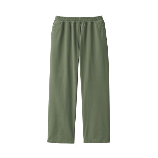 LABO Unisex Modacrylic Wide Pants Khaki Green MUJI