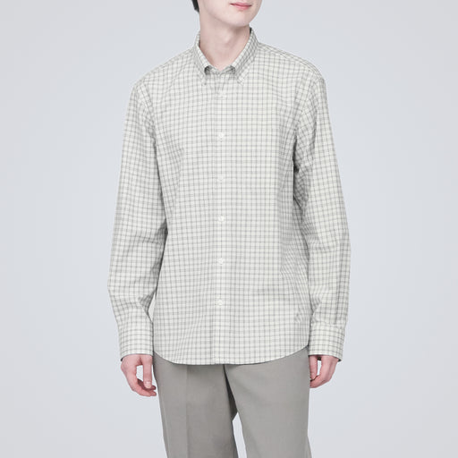 Men's Wrinkle-Resistant Button Down Shirt MUJI