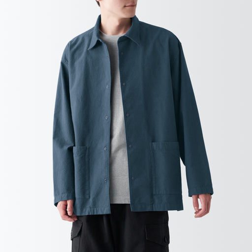 Men's Double-Brushed Flannel Shirt Jacket MUJI