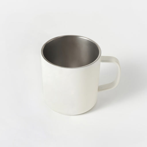 Stainless Steel Mug Cup - White (12.8 fl oz) MUJI