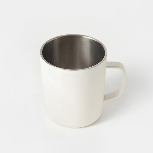 Stainless Steel Mug Cup - White (16.6 fl oz) MUJI