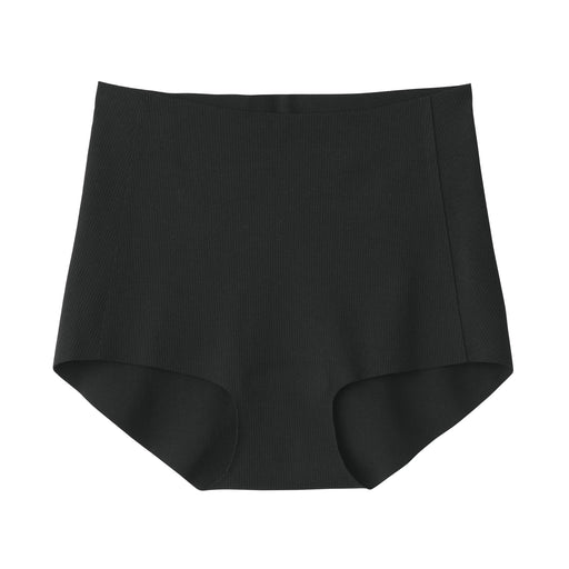 Women's Soft on Skin Ribbed Panty Black MUJI