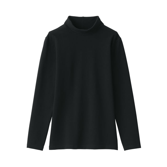 USA Cotton T-Shirt Women\'s Winter Neck Warm Turtle Innerwear | Sleeve Thick | MUJI Long