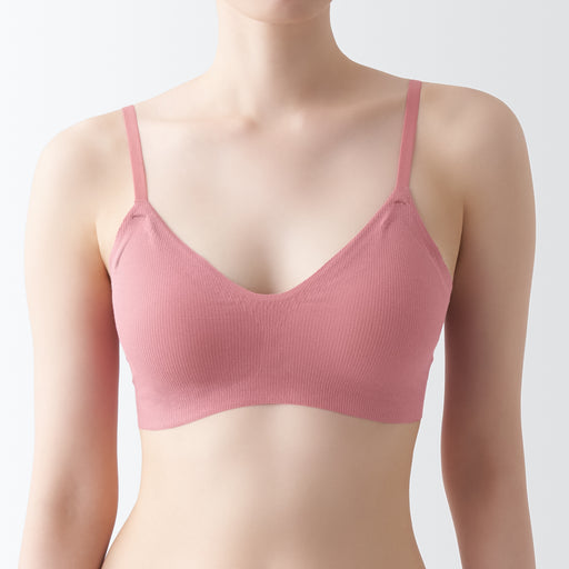 Women's Soft on Skin Ribbed Bra MUJI