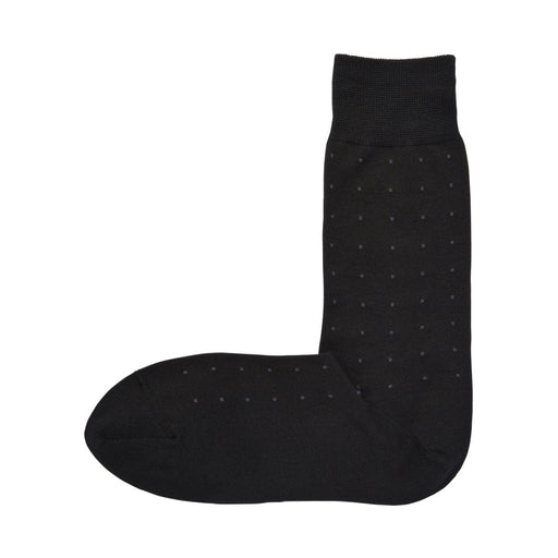 Right Angle Socks - Pattern Black Pattern MUJI
