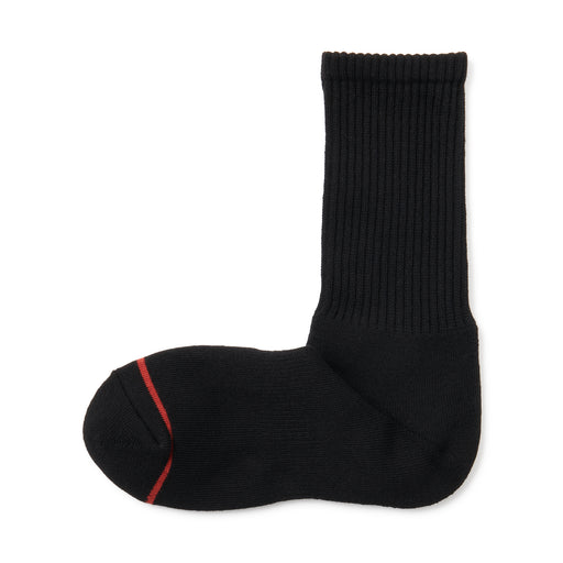 Warm Pile Cotton Socks Black MUJI