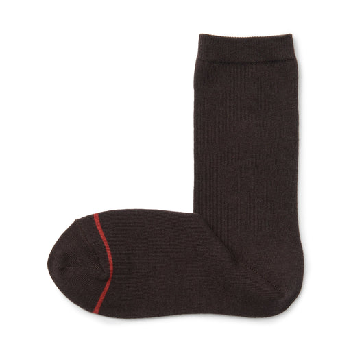Warm Pile Cotton Socks Brown MUJI