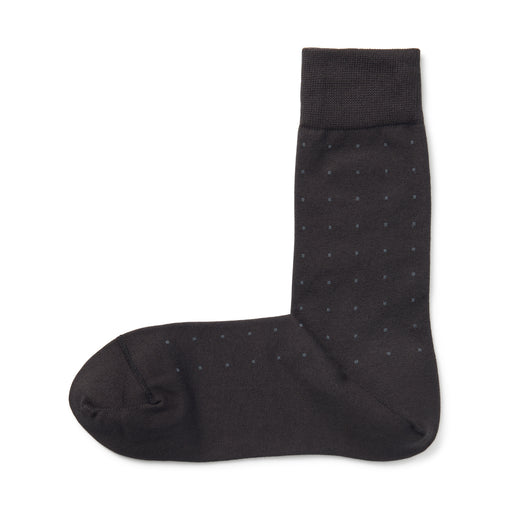 Right Angle Socks - Pattern Dark Brown Pattern MUJI