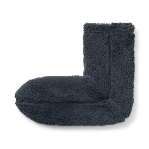 Right Angle Boa Fleece Cozy Socks Dark Gray MUJI
