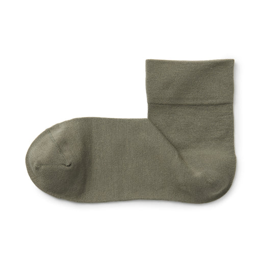 Right Angle Loose Top Short Socks Smoky Green MUJI