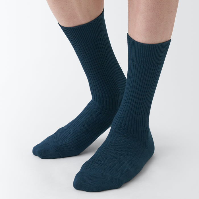 Right Angle Ribbed Socks | Unisex Socks | MUJI USA