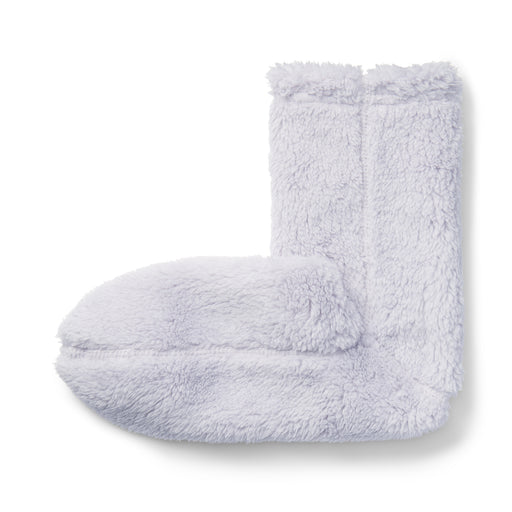 Right Angle Boa Fleece Cozy Socks Lavender MUJI