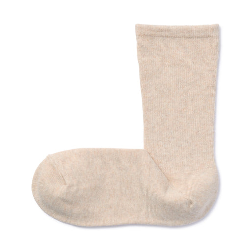 Right Angle Loose Top Tapered Socks Beige MUJI