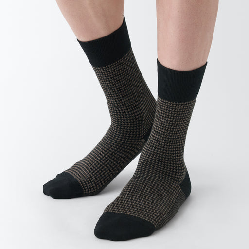 Right Angle Socks - Houndstooth Pattern MUJI