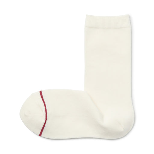 Warm Pile Cotton Socks Off White MUJI