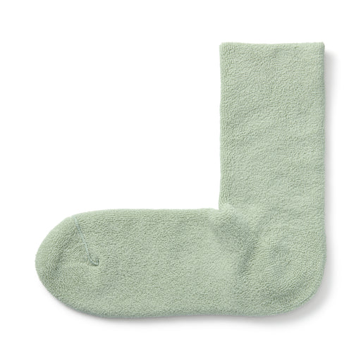 Right Angle Loose Top Cozy Socks Light Green MUJI