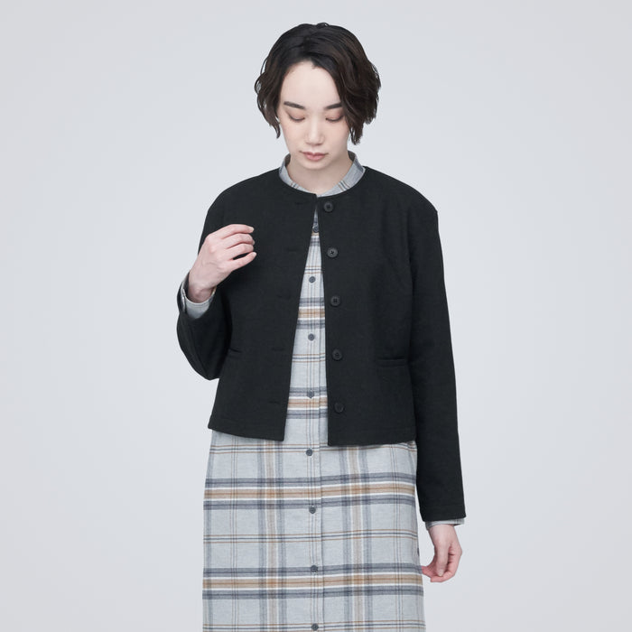 Phlannel Double Cloth Collarless Jacket