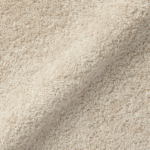 Pile Weave Face Towel Beige MUJI