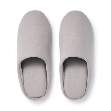 Cotton Plain Weave Insole Slippers Light Gray MUJI