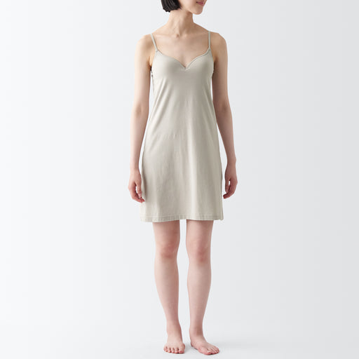 Women's Silk Blend Bra Slip Dress MUJI