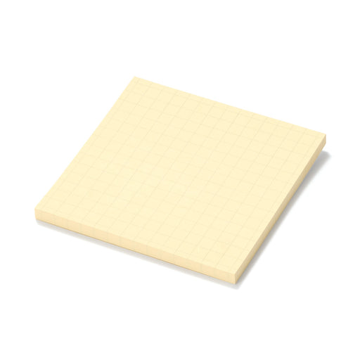 5 mm Grid Square Sticky Notes Yellow - 75 x 75mm MUJI