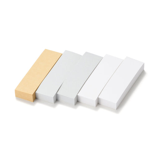 Full Adhesive Label Sticky Notes 3 Color Set 2 x 0.6" MUJI