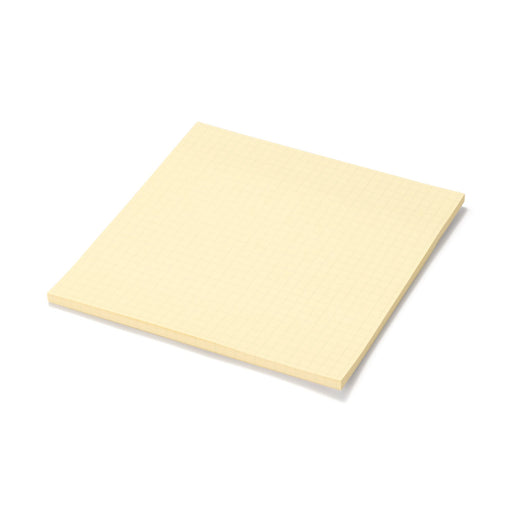 5 mm Grid Square Sticky Memo Pad Yellow 5.9 x 5.9" MUJI
