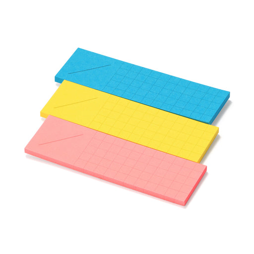 Full Adhesive Deadline Sticky Note 3 Color Set MUJI