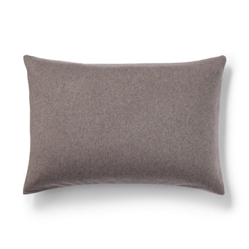 Lyocell Blend Fleece Pillowcase Dark Brown Standard (W16.9 x L24.8") MUJI