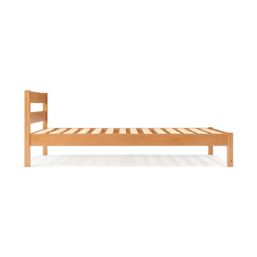[HD] Rubberwood Wooden Bed - Single MUJI