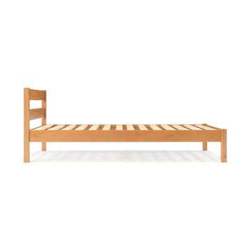 [HD] Rubberwood Wooden Bed - Double MUJI