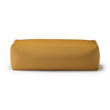 Polyester Plain Weave Cover For Rectangular Body Fit Cushion - Mustard (Cushion Sold Separately) MUJI
