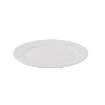 Porcelain Rim Dinner Plate - White