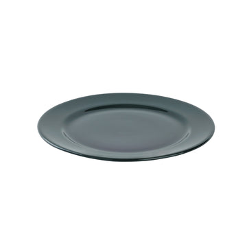 Porcelain Rim Lunch Plate - Deep Green