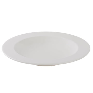 Porcelain Rim Soup Plate - White