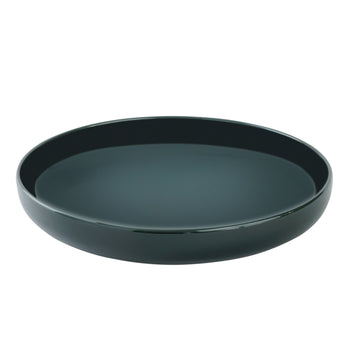 Porcelain Rim Salad Plate - Deep Green